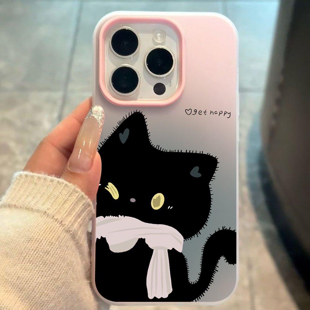 Phone Cases Xiaomi 15T - INS Paar Handyhülle in Schwarz-Weiß-Katzen-Design mit