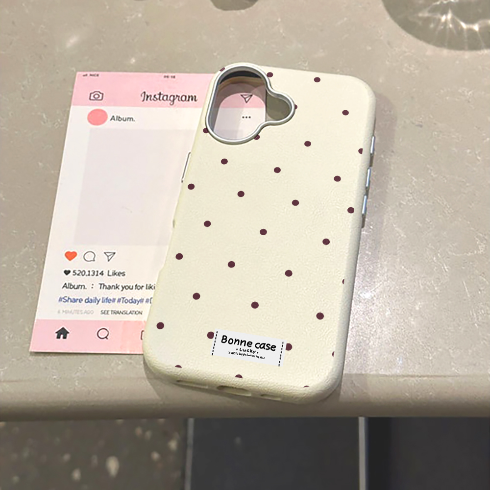 Phone Cases Leather - Kreative Einzigartige Polka-Dot-Handyhülle für Samsung Galaxy