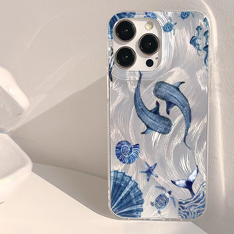 Phone Cases Galaxy A16 5G - Ozean-Tiermotiv Wal Schildkröte Trendige Handyhülle für