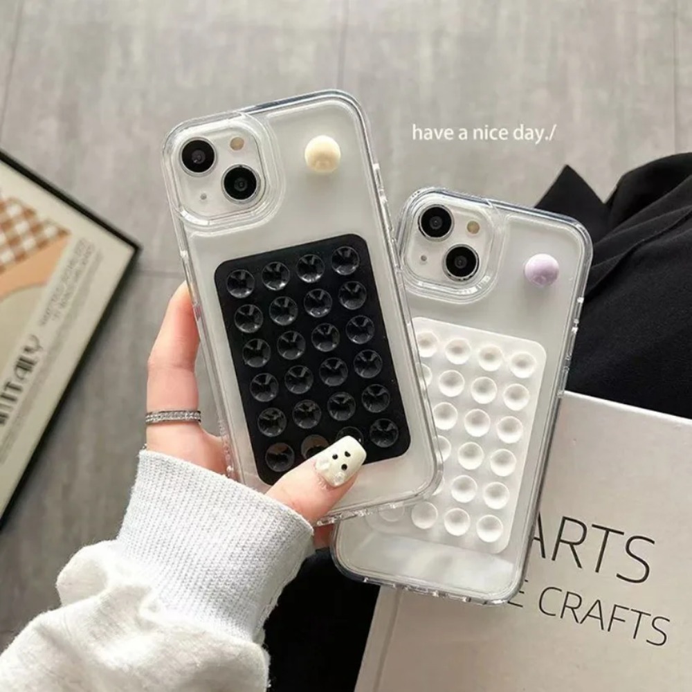 Phone Cases Apple - Silikon-Saugnapf-Handyhalterung Multifunktionale Saugnapf-Wandhalterung Quadratische Rutschfeste Einseitige
