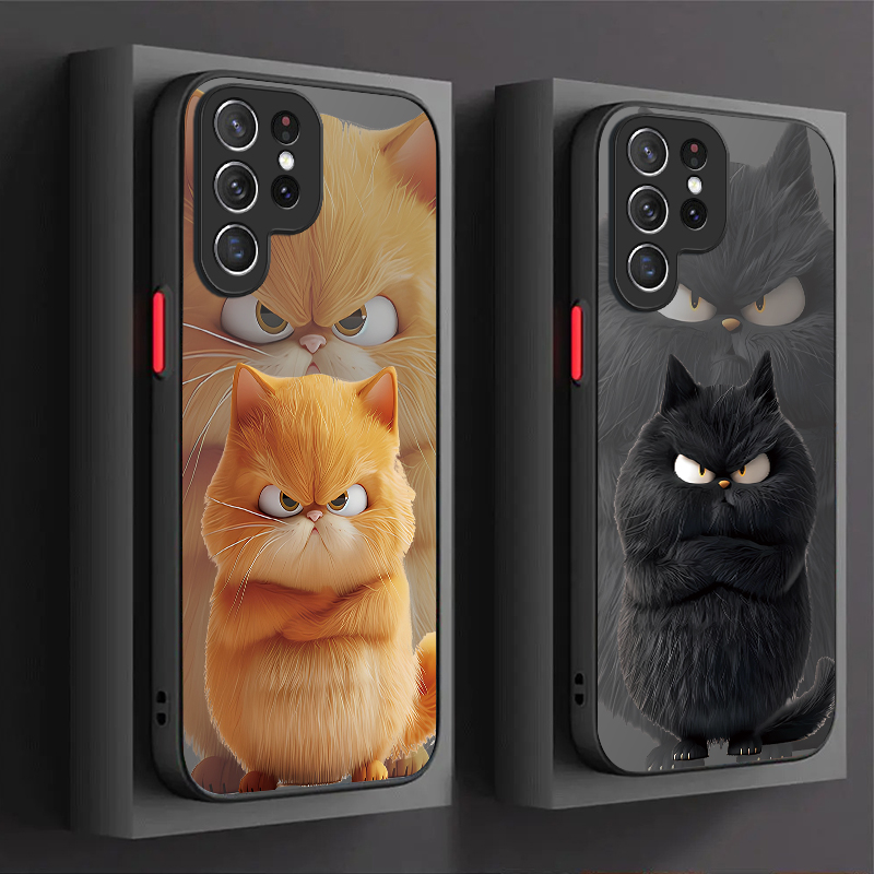 Phone Cases For Samsung S21 5G - Angry Cat Paar-Style Hülle für Samsung