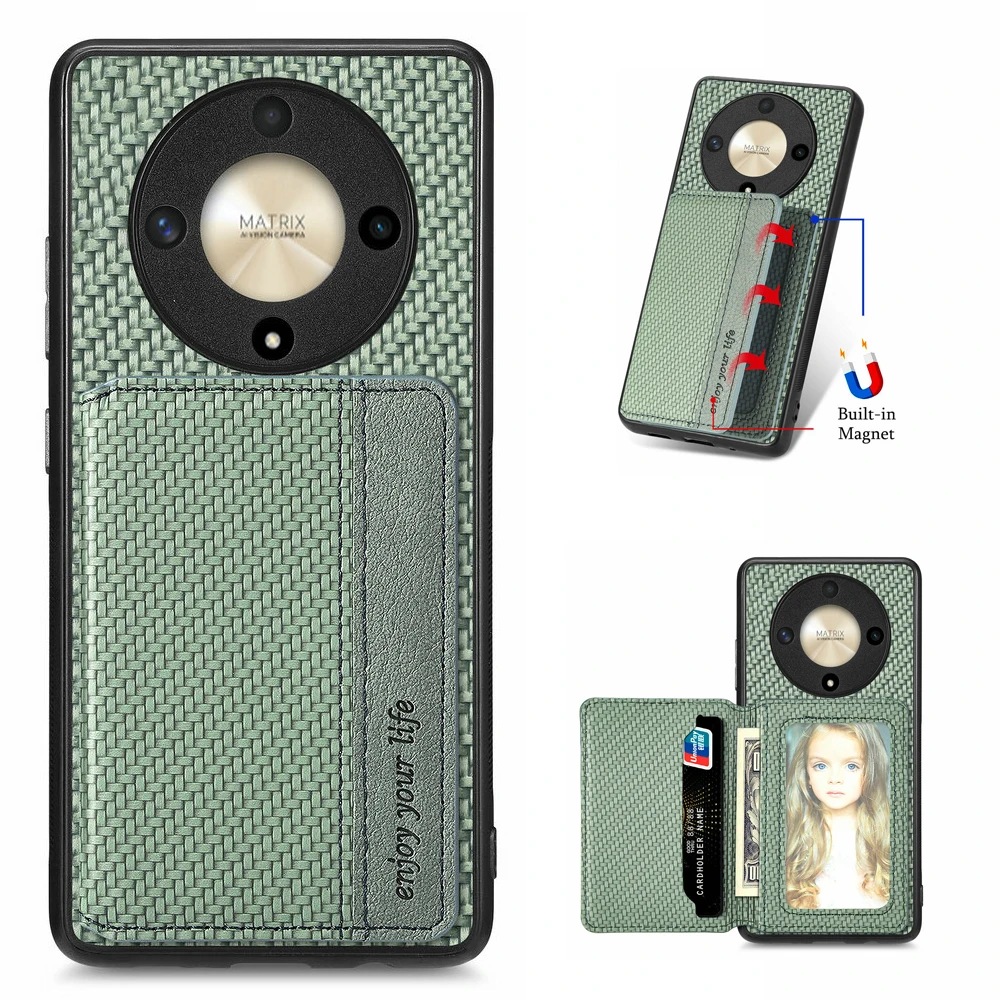 Phone Cases With Wallet On Back - HONOR X9D X9C X9B 5G Leder-Kartenetui