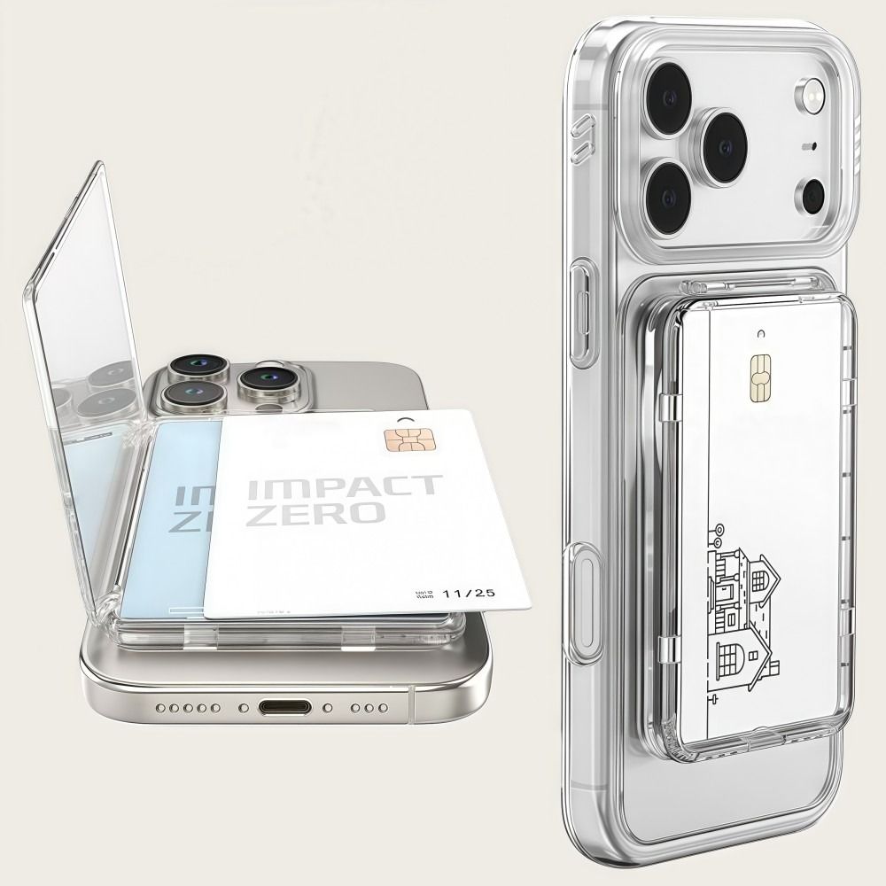 Transparent Thin Case - Neue Transparente Magnetische Kartenhalterung mit 2
