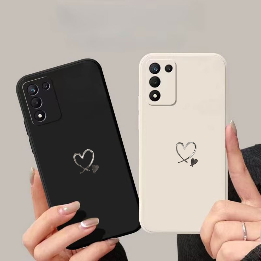 Phone Cases For Samsung S21 5G - Herz-Print Anti-Sturz Handyhülle für Samsung Galaxy