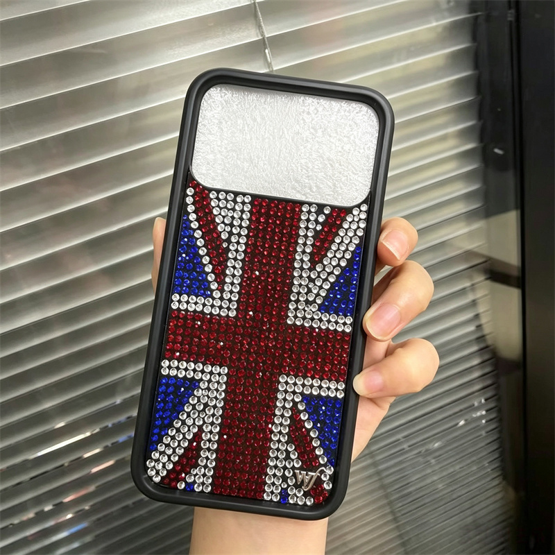 Funkelnde Strass-Union-Jack-Bl – Phone Cases London Bewertung und Preis