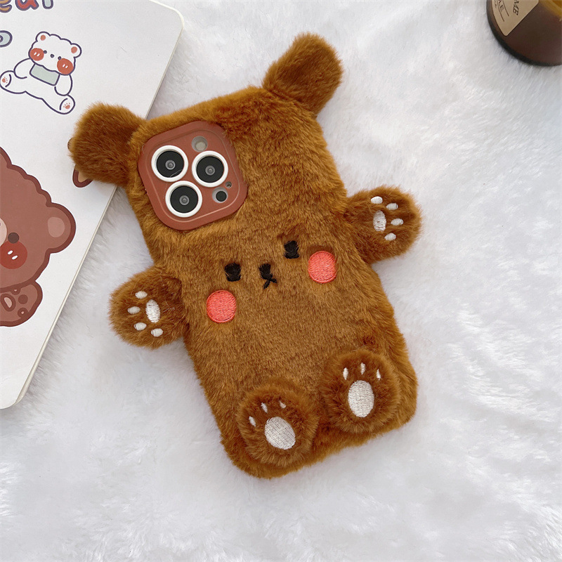 Koreanische 3D Cartoon Bär Fla – Phone Cases Apple Bewertung und Preis