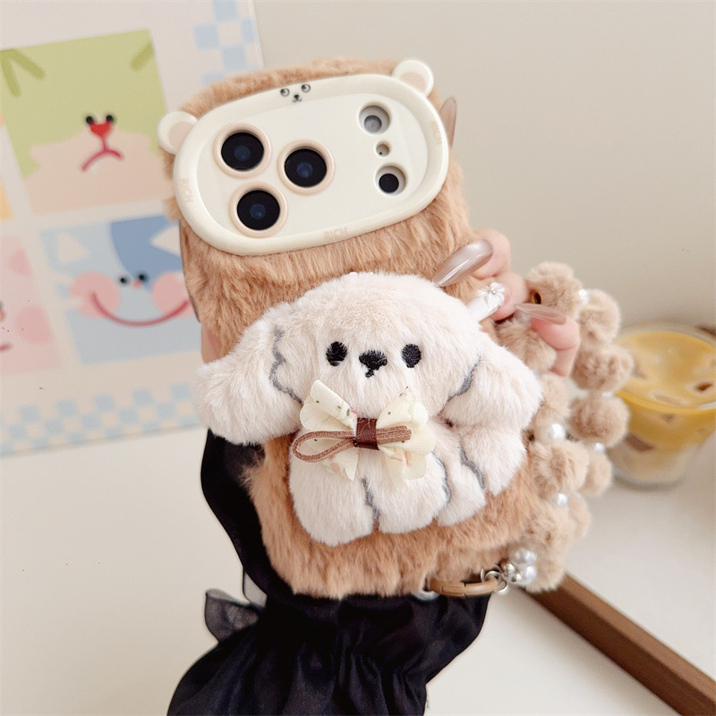 3D-Cartoon-Bowknot-Welpen-warm – Phone Cases For Iphone 16 Bewertung und Preis
