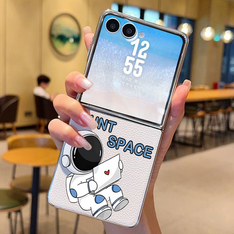 Astronauten-Muster PU-Leder Ha – Phone Cases Leather Bewertung und Preis