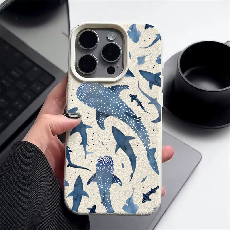 Ozean-Hai-Wal-Muster Handyhüll – Phone Cases Leather Bewertung und Preis