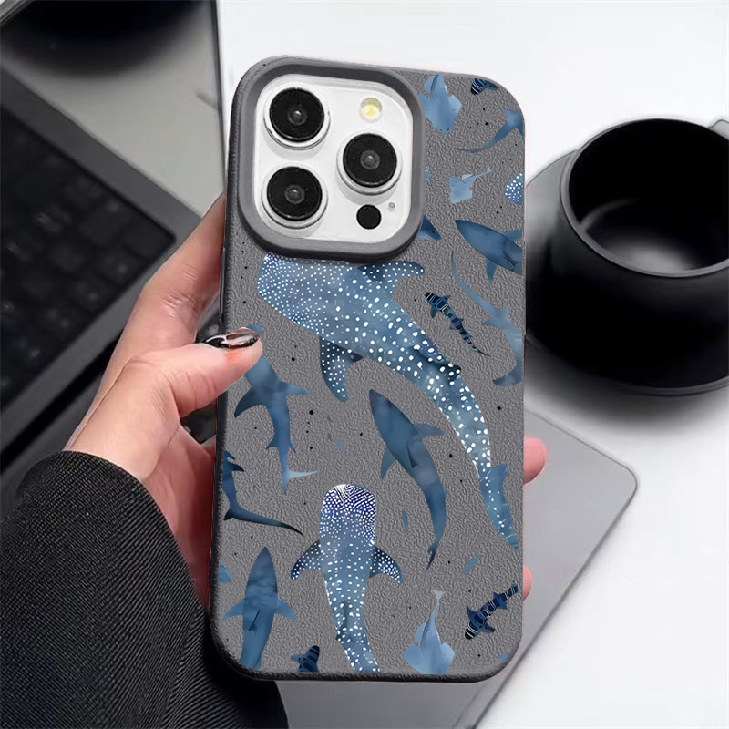 Ozean-Hai-Wal-Muster Handyhüll – Phone Cases Leather Bewertung und Preis