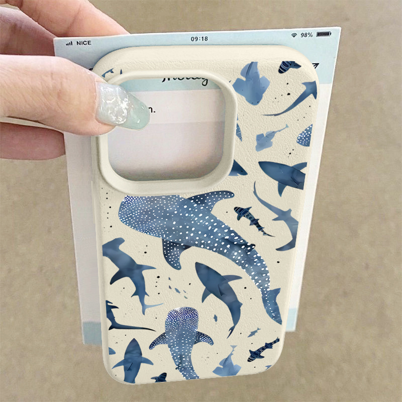 Ozean-Hai-Wal-Muster Handyhüll – Phone Cases Leather Bewertung und Preis