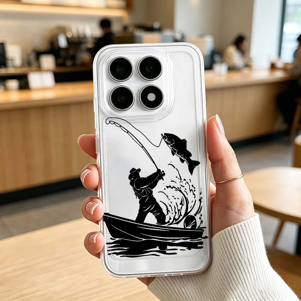Fischer fängt Barsch Boot Hand – Phone Cases Xiaomi 15T Bewertung und Preis