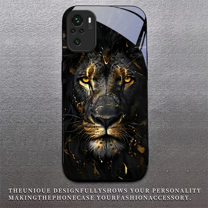 Löwe mit Gold-Schwarzem Glas H – Phone Cases Xiaomi Bewertung und Preis
