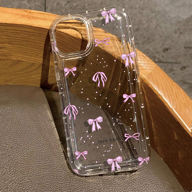 Bunte Schleifen-Print Transpar – Phone Cases Dior Bewertung und Preis