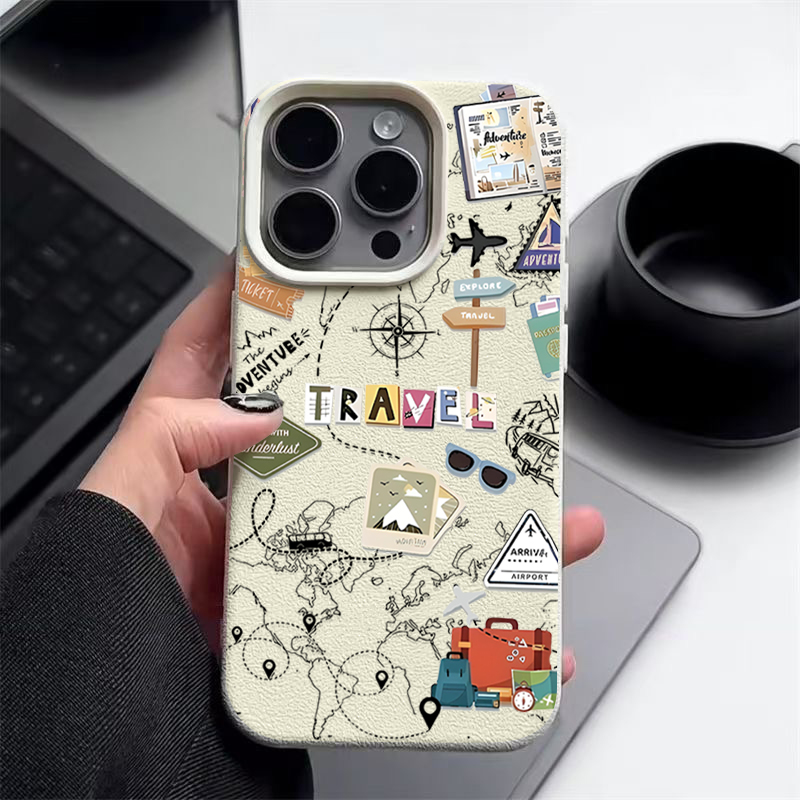 Reisekarten-Muster Handyhülle  – Phone Cases Leather Bewertung und Preis