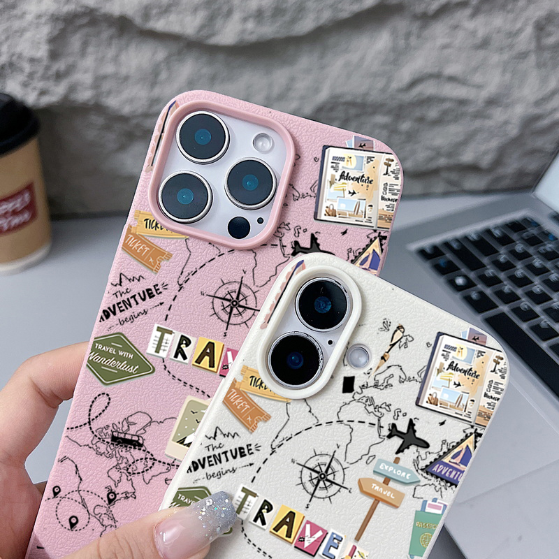 Reisekarten-Muster Handyhülle  – Phone Cases Leather Bewertung und Preis