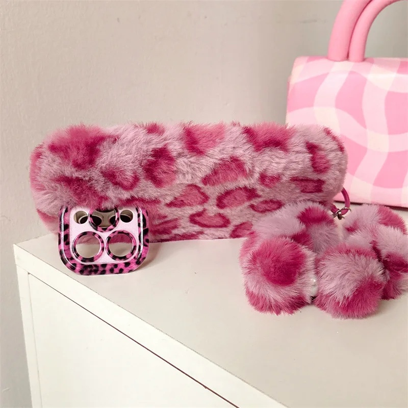 Modische Leoparden-Plüsch-Hand – Phone Cases Leather Bewertung und Preis
