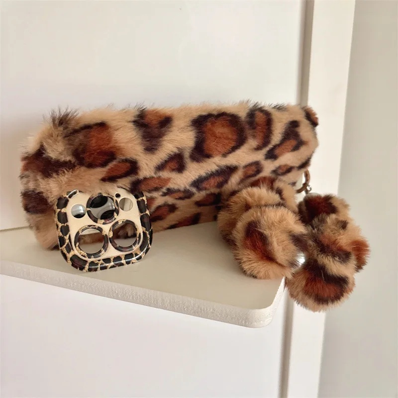 Modische Leoparden-Plüsch-Hand – Phone Cases Leather Bewertung und Preis