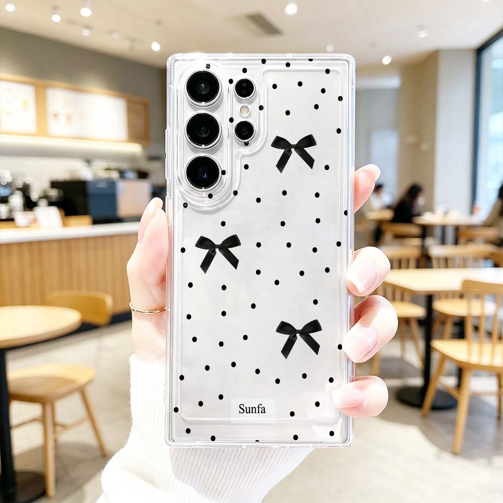 Schwarze Handyhülle mit Polka- – Phone Cases For Samsung S21 5G Bewertung und Preis