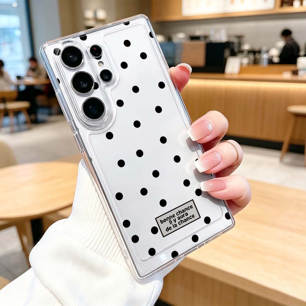 Schwarze Handyhülle mit Polka- – Phone Cases For Samsung S21 5G Bewertung und Preis