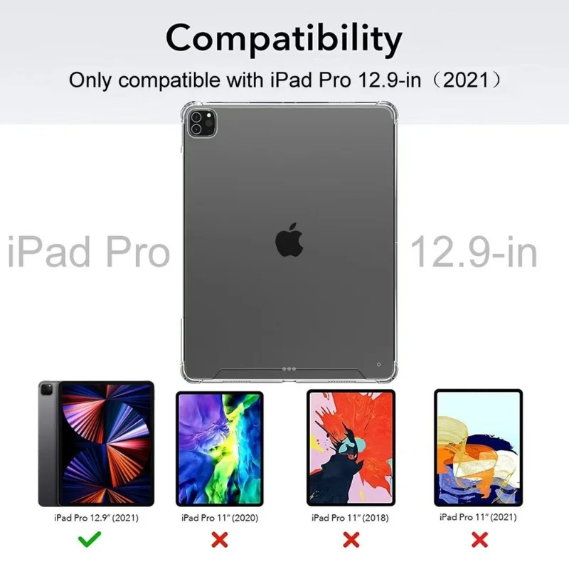 TPU Klar Fall Für iPad Pro 12, – Transparent Thin Case Bewertung und Preis