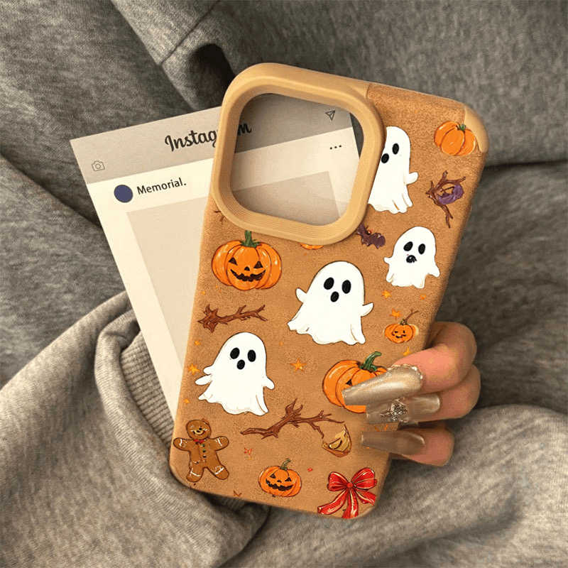Halloween Niedliche Kürbis-Gei – Phone Cases Leather Bewertung und Preis