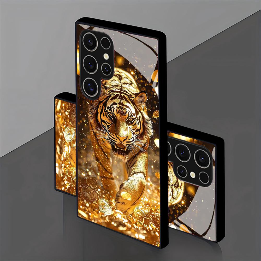 Tiger-Muster Glas-Handyhülle f – Phone Cases For Samsung S21 5G Bewertung und Preis