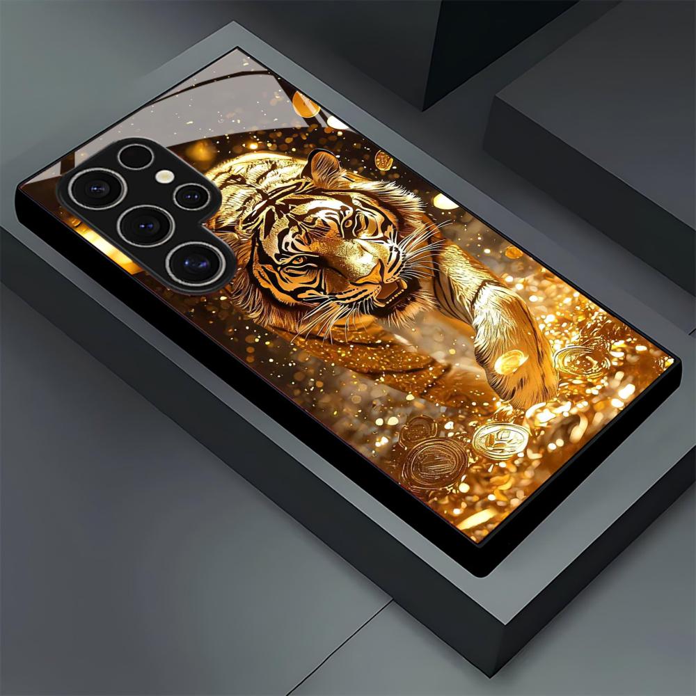Tiger-Muster Glas-Handyhülle f – Phone Cases For Samsung S21 5G Bewertung und Preis